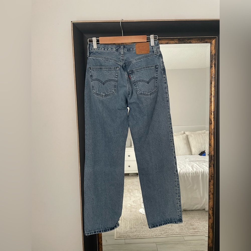 Levi’s 501 Original Women’s Straight Leg Jeans W24 L30 Classic Blue Wash - Picture 4 of 7